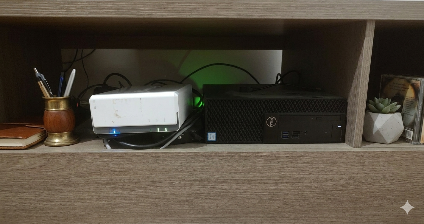 Optiplex e DS112j nel mio soggiorno